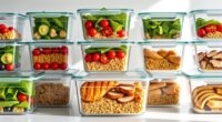 top glass meal storage