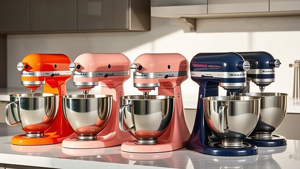 top kitchenaid mixer colors