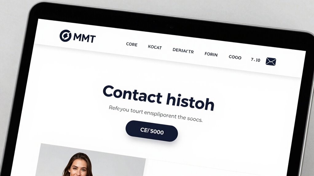 display contact and branding