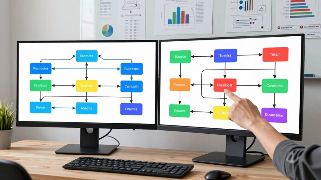 visualize processes to identify