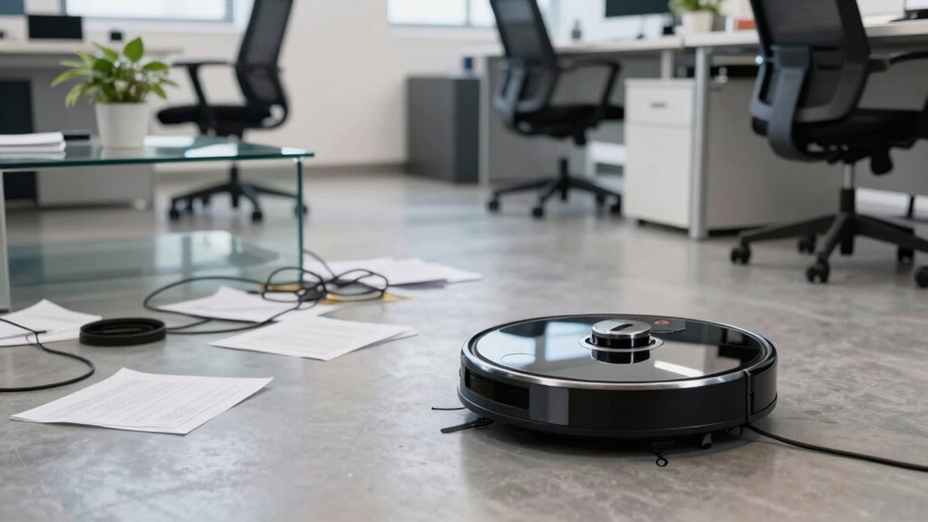 automated quiet surface dependent cleaning
