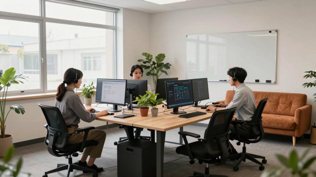 ergonomic collaborative flexible workspace