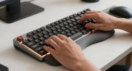 ergonomic keyboard positioning techniques