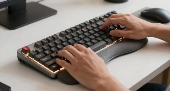ergonomic keyboard positioning techniques