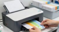 improved desk label printing