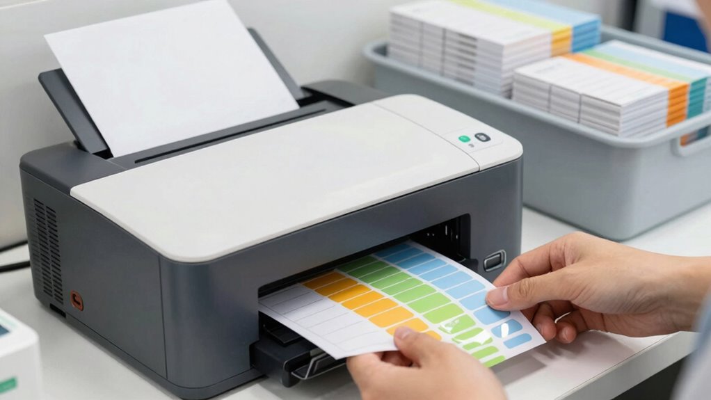 improved desk label printing