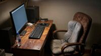 neglected ergonomic home setup