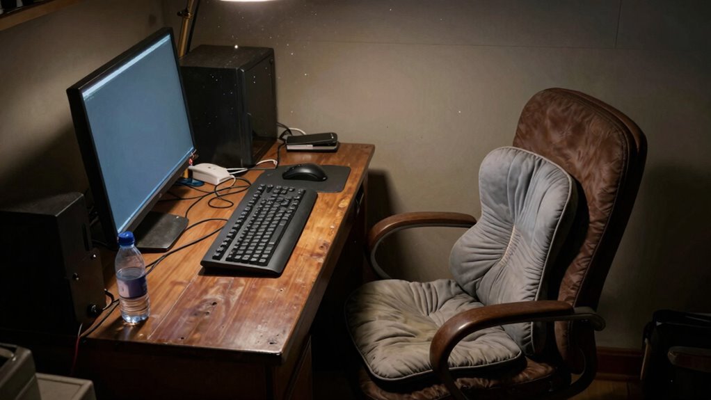 neglected ergonomic home setup