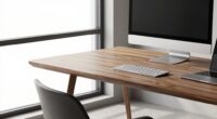 optimal desk depth selection