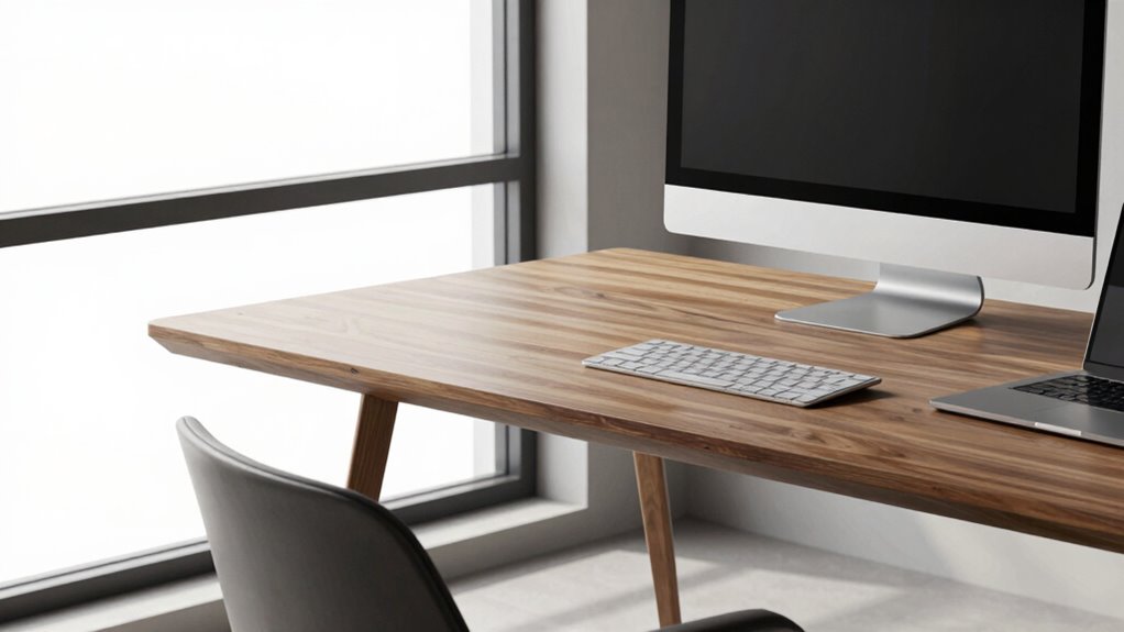optimal desk depth selection