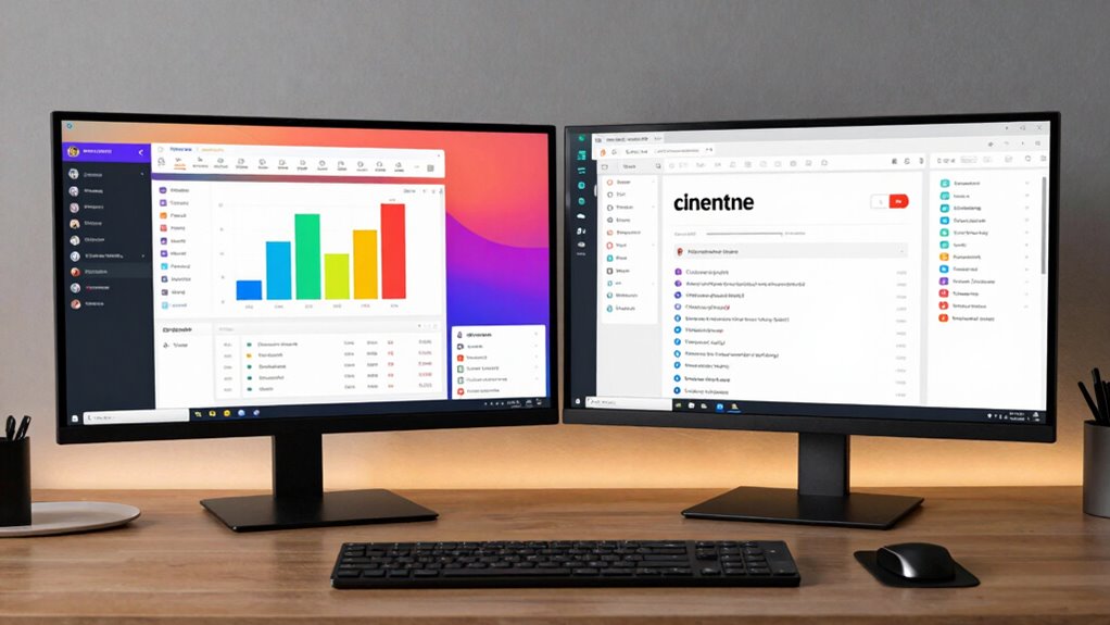 optimized dual monitor setup