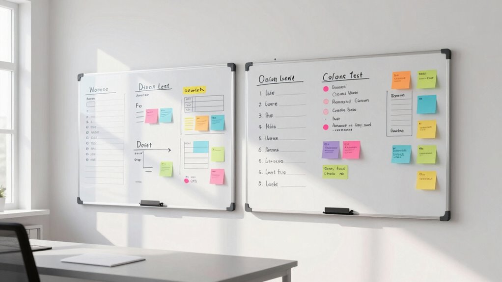 personal whiteboard organization
