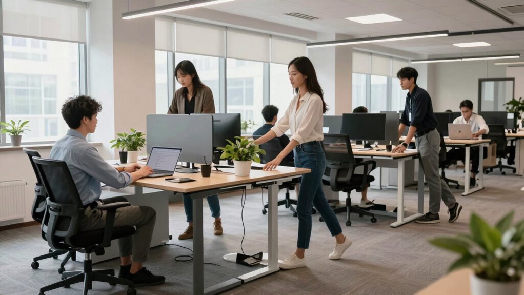 standing desks in support environments