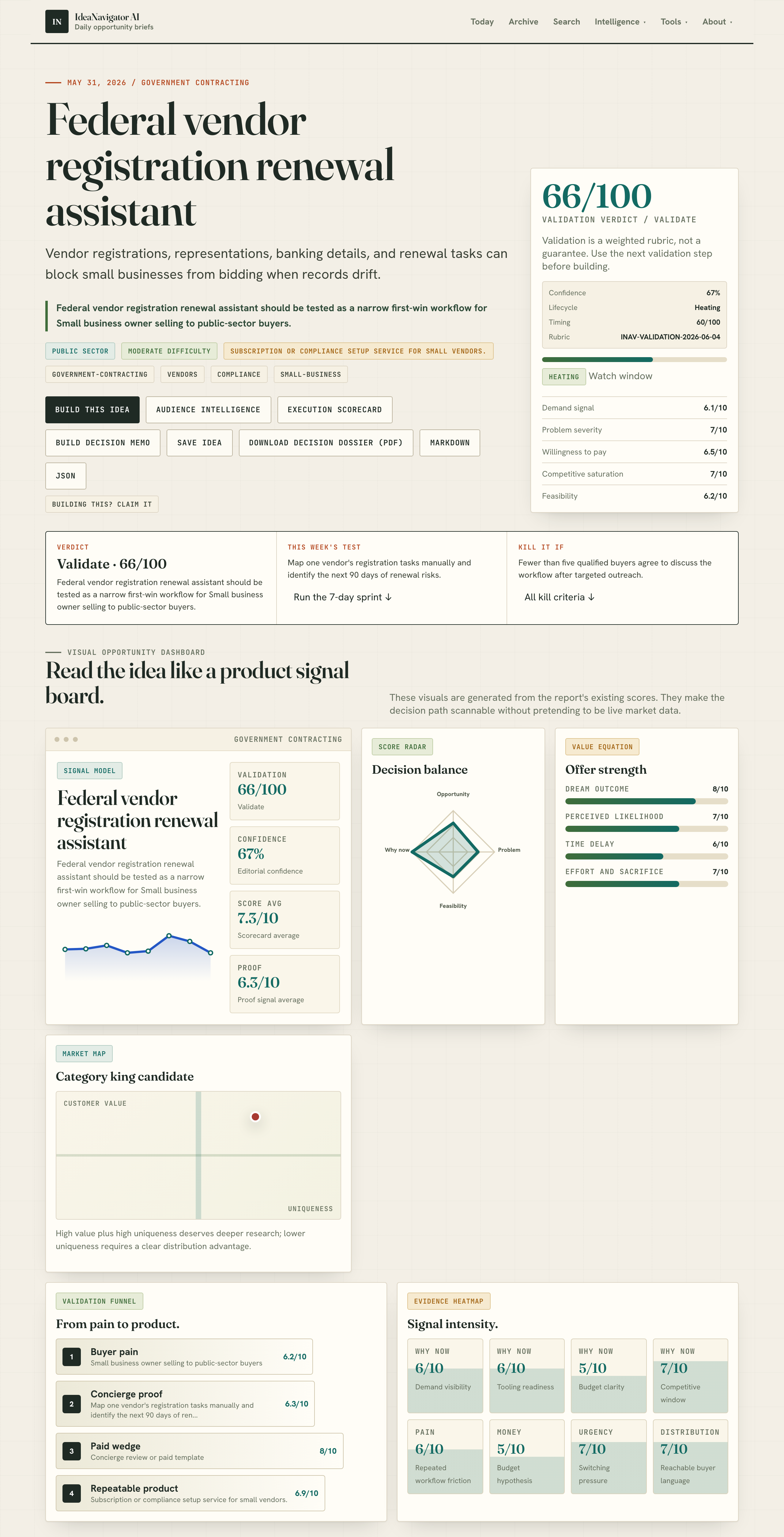 Federal vendor registration renewal assistant