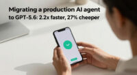 Migrating a production AI agent to GPT-5.6: 2.2x faster, 27% cheaper