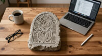 Revealing AI's Contribution To 'The Runestone Field' SVG Carving Art